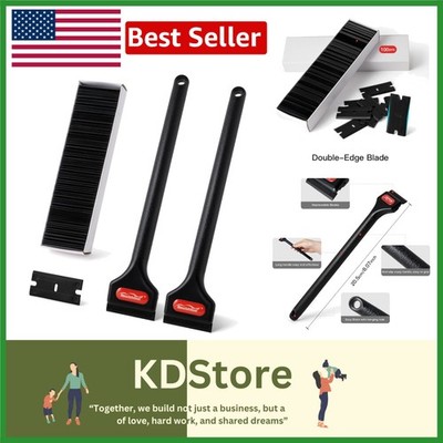 Versatile Long Handle Plastic Blade Scraper - Ideal for Tough Clean-Up Jobs
