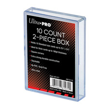 Ultra PRO Ultra-Clear Heavy Duty 2-Piece 10 Card Storage Box With Snug Fitting