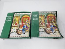 Vintage 1980s Holiday Christmas Cards Illustrated Lot Of 28 Made In USA