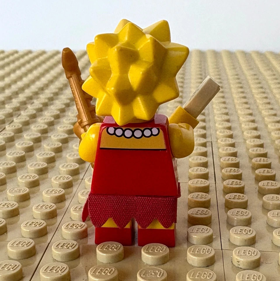 LEGO, Симпсоны: Лиза, юбка, sim004, 71006, дом, 2014, красный A + тест, саксофон - Изображение 3 из 4
