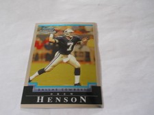 DREW HENSON ROOKIE CARD DALLAS COWBOYS 2004 BOWMAN CHROME. rookie card picture