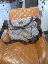 GUCCI GG Supreme Diaper Bag Monogram Crossbody Shoulder Strap