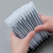 Pluma de gel esmerilado transparente 0,5 mm bala-pluma fuente-pluma aprender papelería EE. UU.