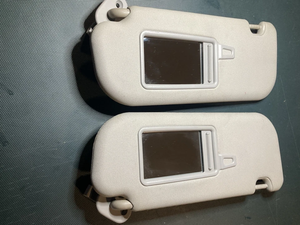 2013-2017 Hyundai Elantra GT Driver Passenger Side Sun Visor Pair Set Gray - Image 3 of 4