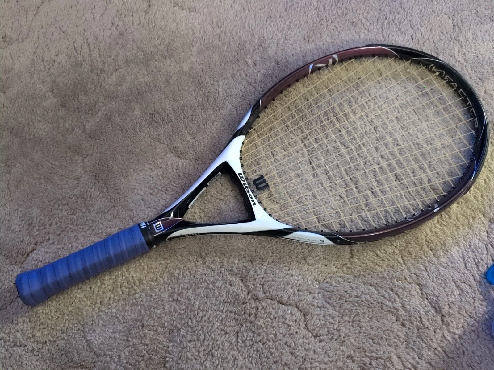 Wilson K Factor K Zero Arophite 118 sq in OS 4 3/8 (L3) Grip Tennis Racquet