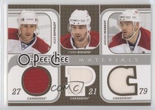 2008-09 O-Pee-Chee Triple Materials Alex Kovalev Chris Higgins Andrei Markov 5q7