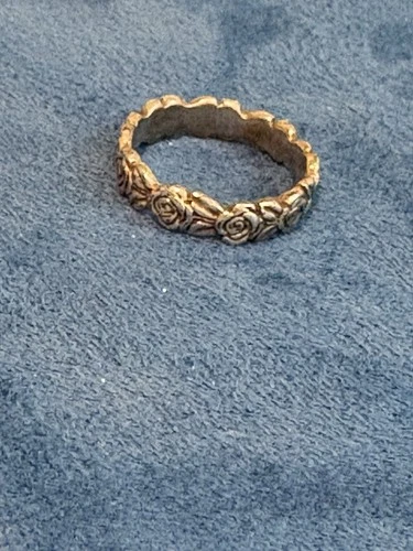 Vintage James Avery Silver Floral Ring sz 7