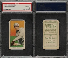 1909 T206 Vive Lindaman Boston Doves PSA 2 ***Tough Short Print Sovereign 150***