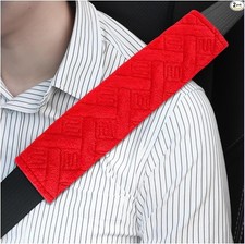 2 Pcs Soft Comfortable Car Seat Belt Shoulder Pad Covers Universal Color Red 2 Pcs Soft Comfortable Car Seat Belt Shoulder Pad Covers Universal Color Red