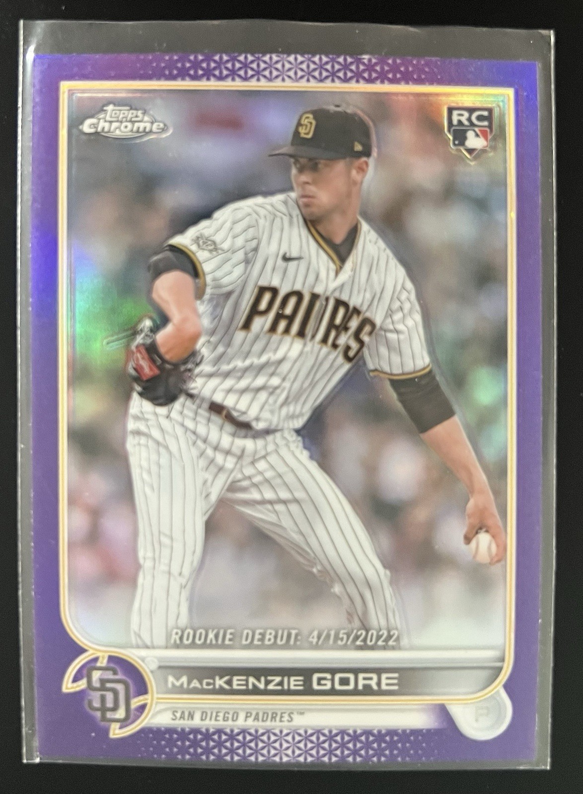 2022 Topps Chrome Update Series - Mackenzie Gore #USC19 Purple Refractor (RC)