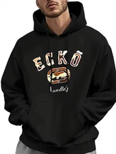 Men'S ECKO 0 Graphic Hoodie - Heavyweight Pullover Sweatshirt with Ecko Letterin