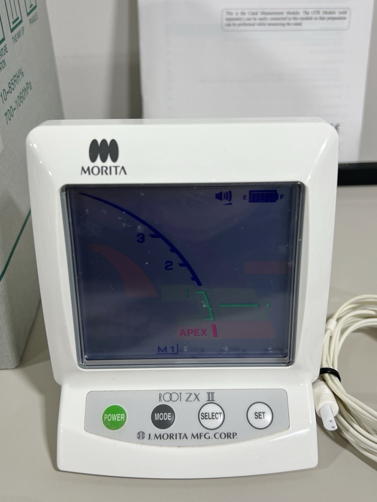 J Morita Root ZX II Dental Endodontic Apex Locator with Accessories