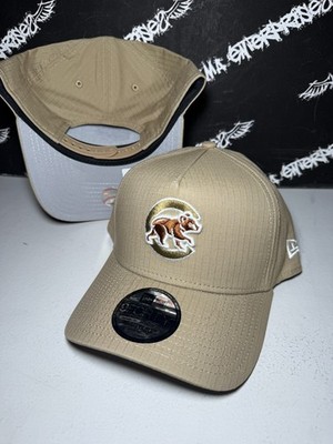 NWT New Era 9Forty Chicago Cubs Logo Khaki Ripstop Light Brown Snapback Hat