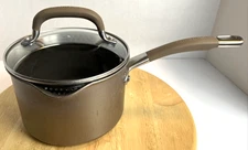 Circulon Premier Professional Non Stick 2 Qt Sauce Pan Pot With Strainer Lid