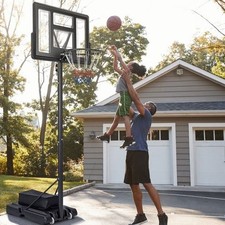 11Level Portable Basketball Hoop Goals System Build In Wheels Indoor Outdoor