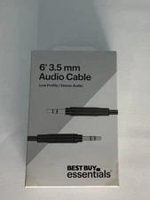 Best Buy Essentials 6ft 3.5mm Audio Cable AUX Cord Stereo Car Cable