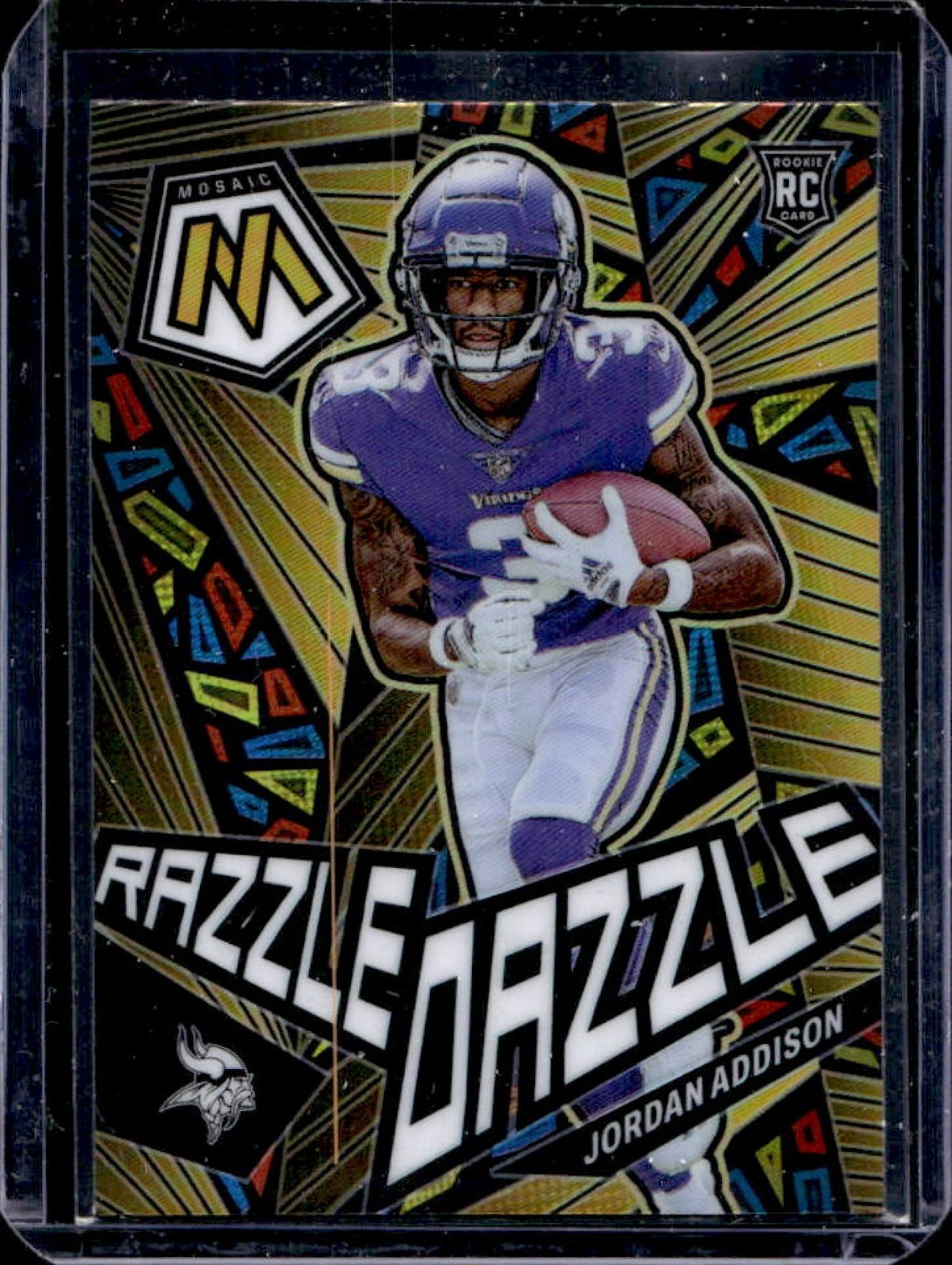 2023 Mosaic Jordan Addison Razzle Dazzle RC Rookie #RD-28 Vikings
