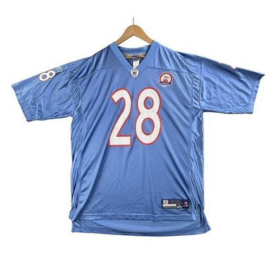 Chris Johnson Tennessee Titans Jersey Mens XL Blue NFL Football Reebok Throwback
