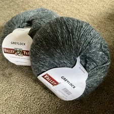2 Skeins Valley Yarns Greylock 100% Cashmere Yarn