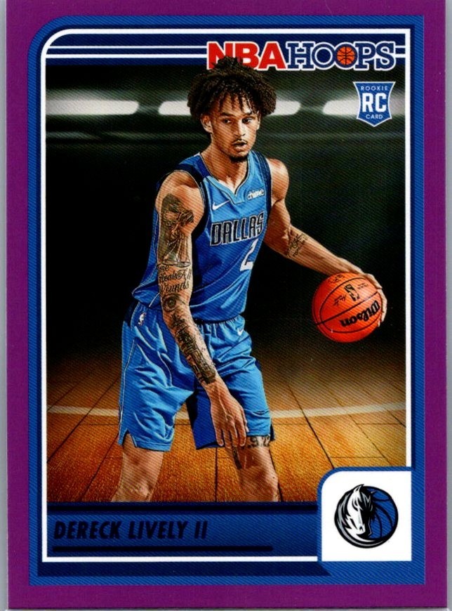 2023-24 Panini NBA Hoops - Rookies Dereck Lively #241 Purple (RC)