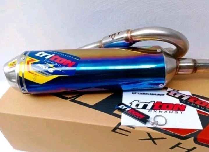 Sistema de escape completo para Kawasaki KLX 125 2009-2016 | TRITON Foto 4 de 4