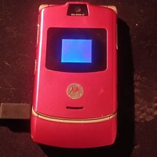 Motorola RAZR V3 Pink Flip Phone GSM Bluetooth Digital Camera with Charger