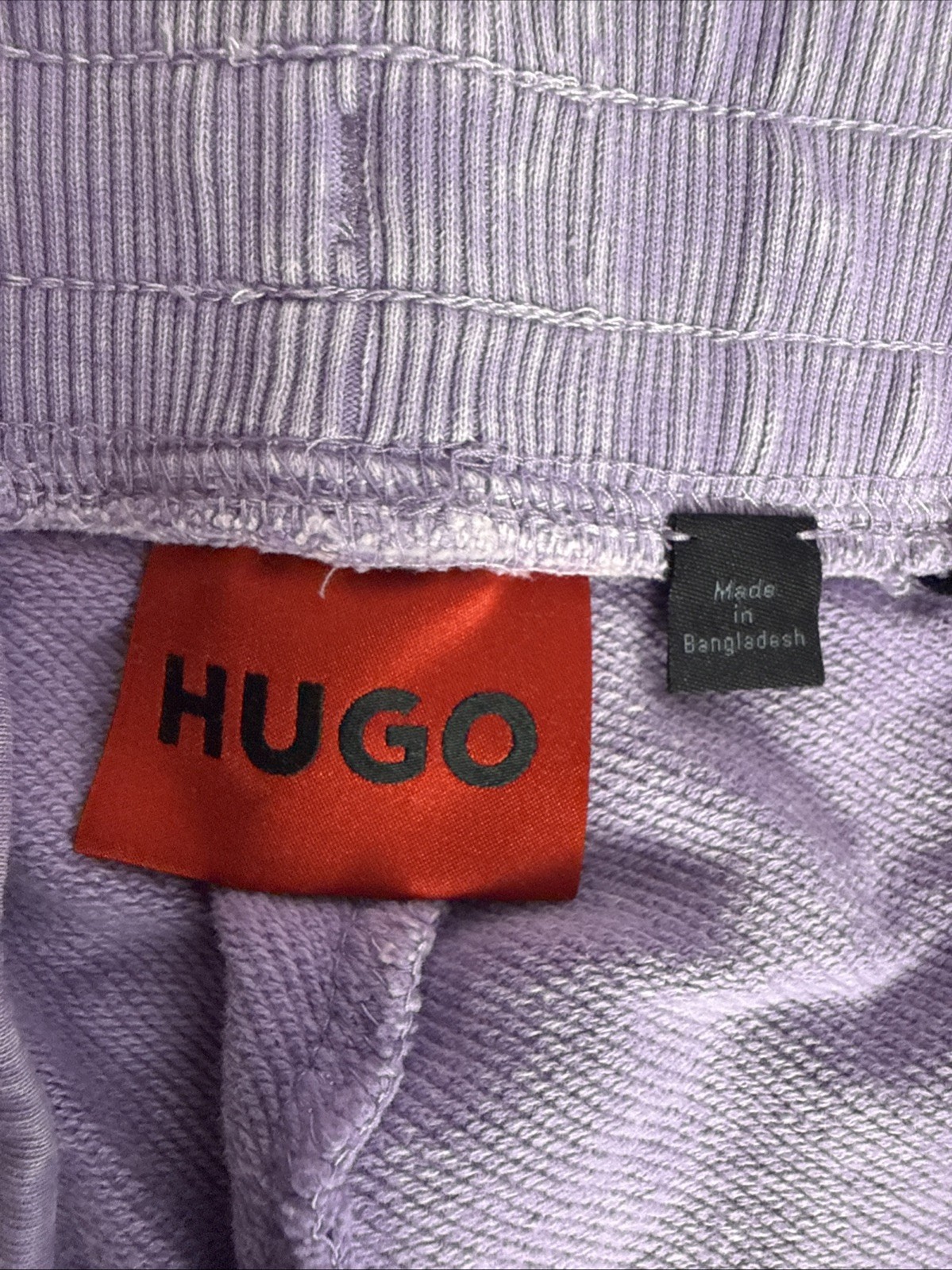Hugo Boss Men's Doak Logo Patch Knit Sweat Pants Joggers Light Purple Size XL thumbnail 6