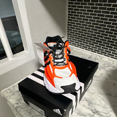 adidas Adistar Jellyfish Men s Low Top Lace-Up Sneakers Orange White Black