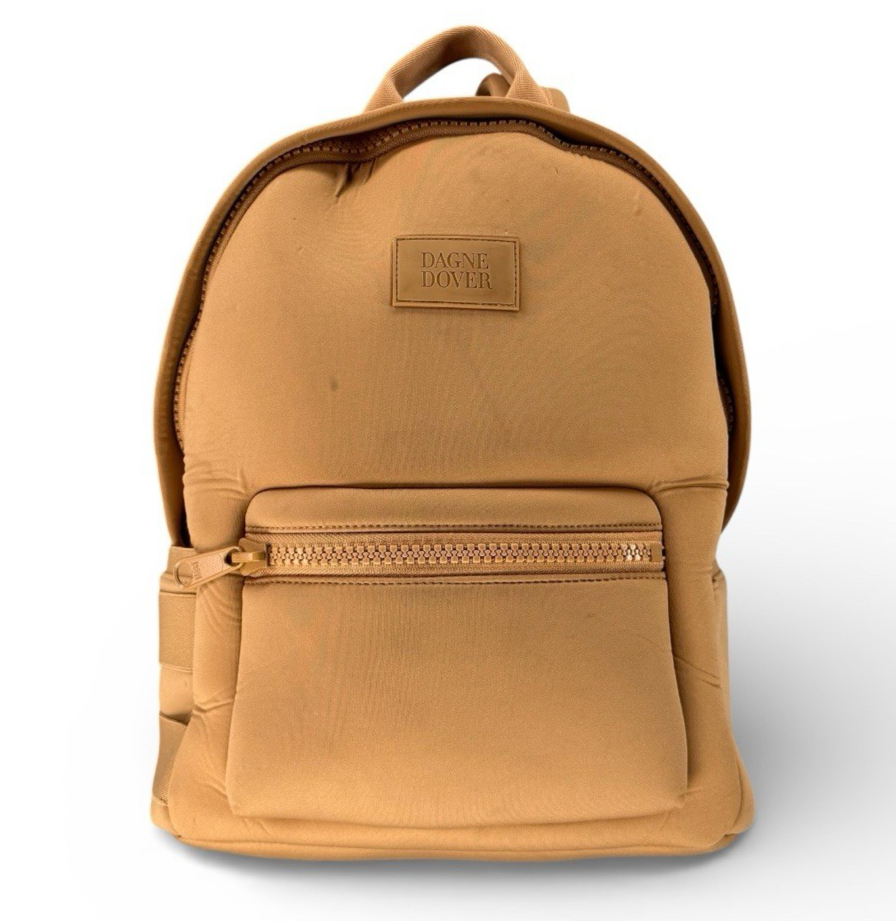 Dagne Dover Dakota Medium Neoprene Backpack Camel Tan