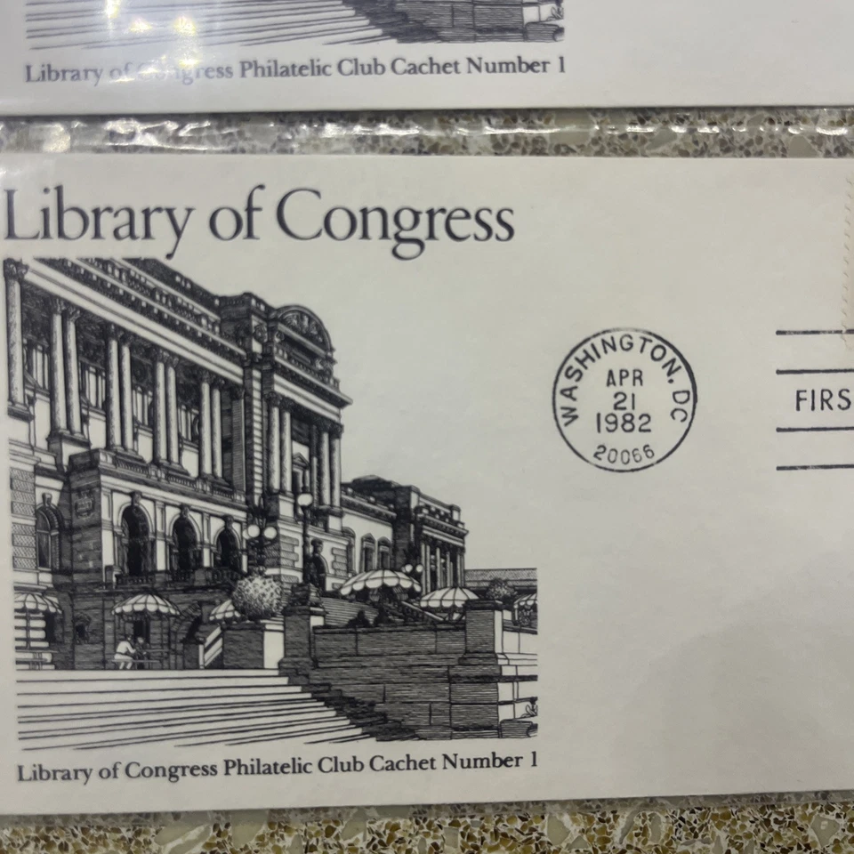 FDC 2004 Library Of Congress Washington, DC 1982 Lot of 2 - Image 3 of 3