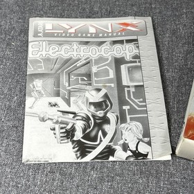Electrocop (Atari Lynx) Game Cartridge, Box & Manual Nice