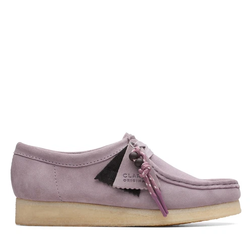 Scarpe casual Clarks Wallabee 26173244 da donna viola Oxford e stringate
