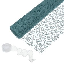 Blumen Wickel Netz Papier 15ft Blumenstrau&szlig; Verpackung Garn Leuchtende Gr&uuml;n