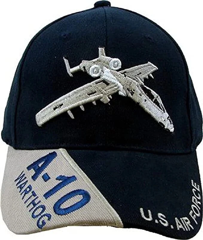 NEW AIR FORCE A-10 WARTHOG EMBROIDERED USAF NAVY BLUE HAT CAP - Image 2 of 3