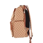 Grand sac à dos GUCCI Supreme LA Dodgers beige/rouge brique (FPP008421)