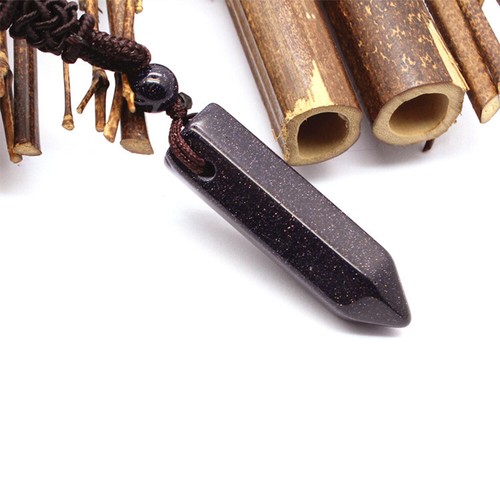 Collar colgante amatista con amuleto poderes de protección de puntos de cristal de piedras preciosas para hombre - Imagen 16 de 24