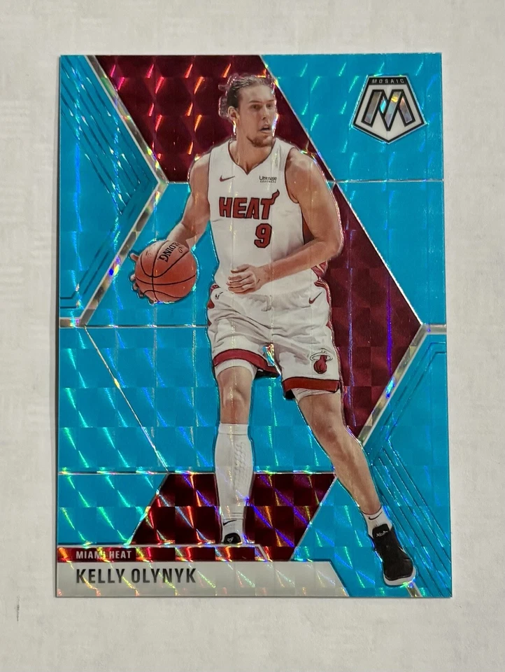 2019-2020 Panini Mosaic Kelly Olynyk Fluorescent Blue /15 Card #180 🔥 - Image 3 of 3