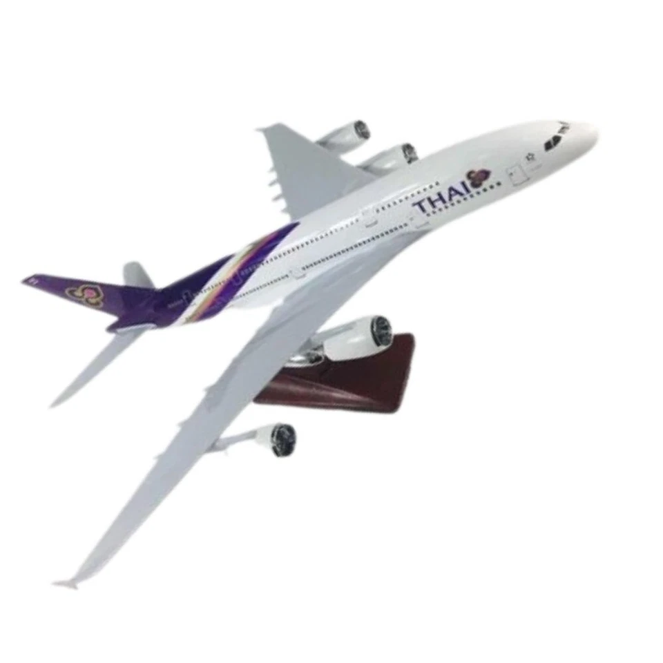 Modelo Thai Airbus Airways A380 Diecast Aircraft Jc Wings 1:60 avión desnudo meta Foto 4 de 4