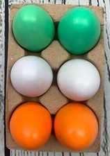 6PCS Wooden Eggs Toys Kids Pretend Eggs That Crack Realistic Toy Gift Easter