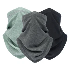Neck Gaiter Bandana Face Mask Winter Fleece Scarf Gator Cover Head for Men Women