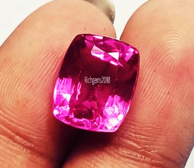 Natürlicher Pink Saphir 8–10 Ct Lose Edelstein Cushion 1tlg GGL Zertifiziert R79 - Bild 1 von 4