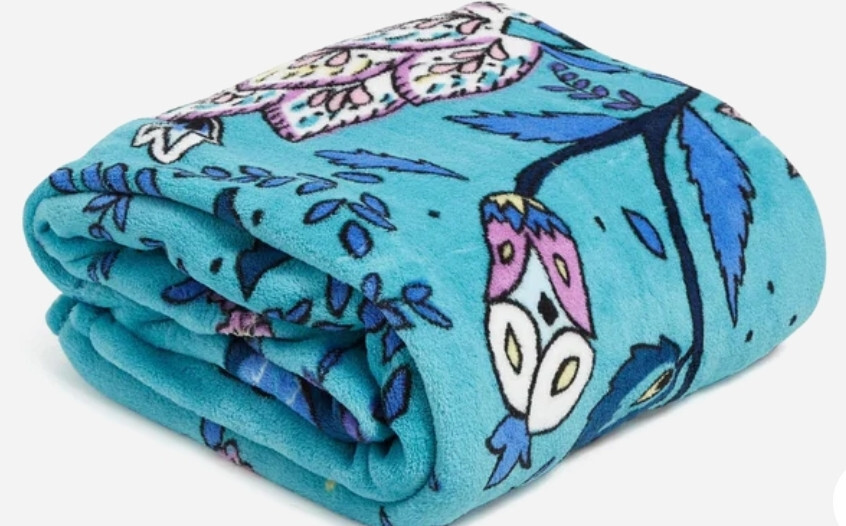 Vera Bradley 80X50 inch Throw Blanket, NWT, 65 eBay