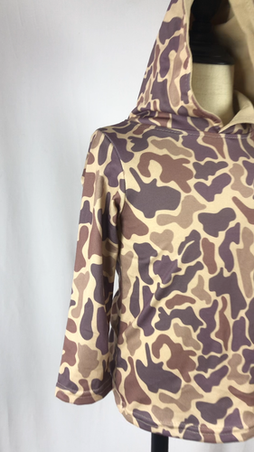 Pullover temporada de caza ropa de bebé niños rurales camuflaje manga larga media cremallera - Vídeo 1 de 1
