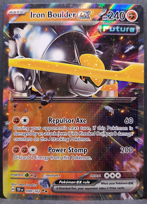 Iron Boulder ex 099/162 Temporal Forces Future Pokémon Pokemon Card English NM