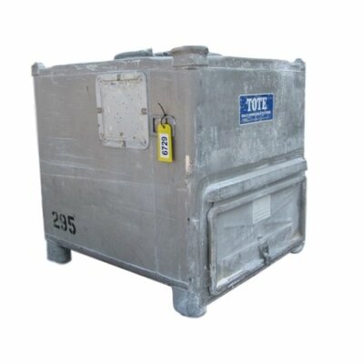 used metal tote bins