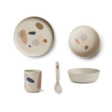 Liewood Tableware, Bubbly sandy, bamboo set