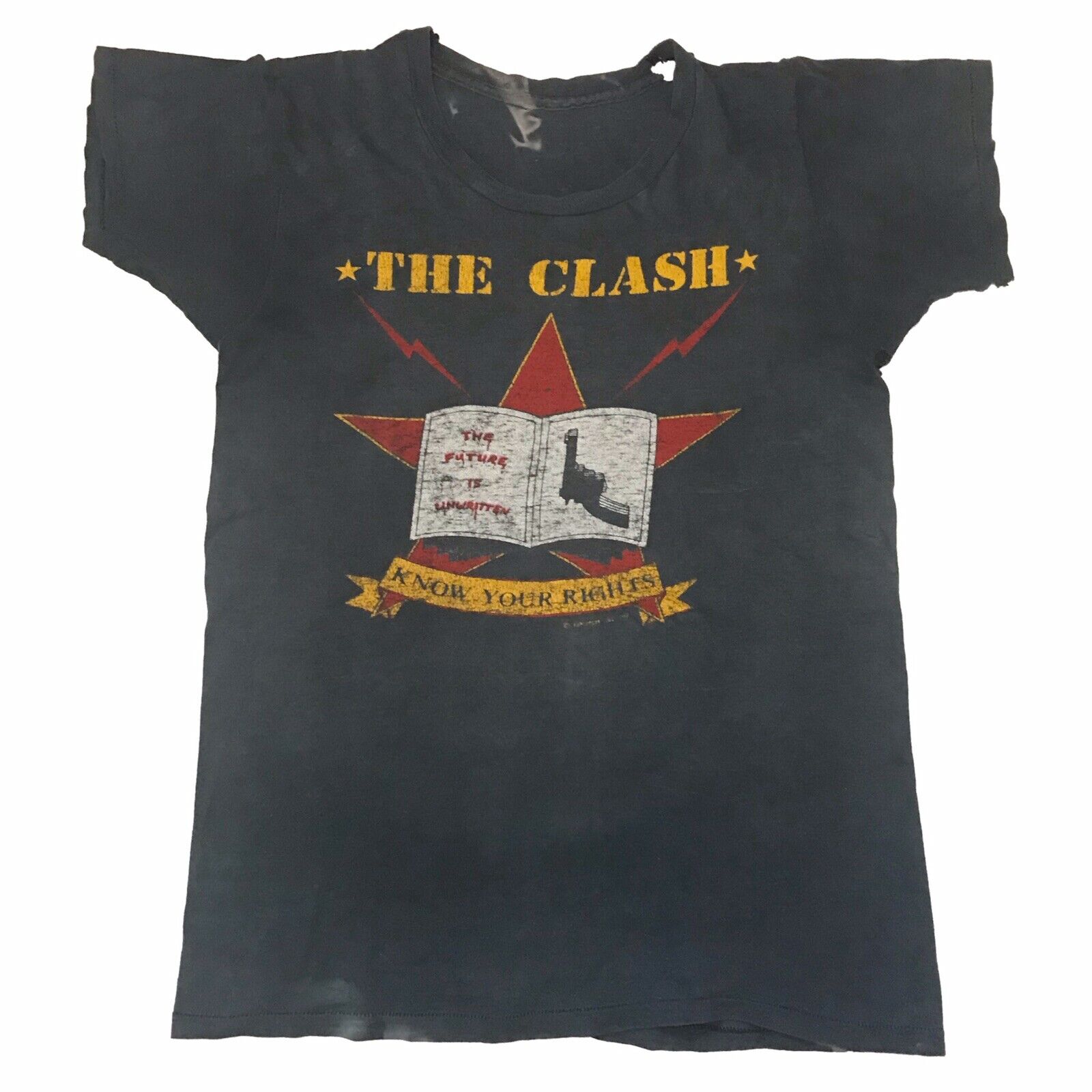 Vintage 1982 The Clash Combat Rock Tour Punk Rock… - image 1