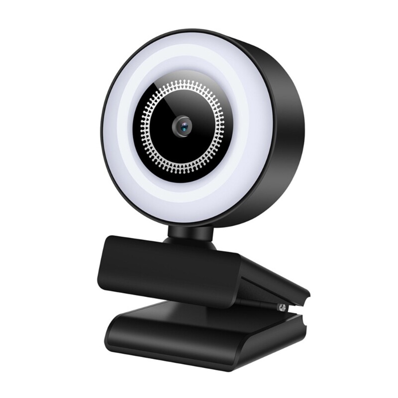 Streaming Webcam Adjustable Light,Full-HD 1080P Live Stream Camera