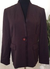 NWT Jones New York WMNS Career Brown Polyester Blend Blazer Suit Sz 12P Ret 199