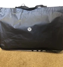 Lululemon Reusable Shopping Tote Bag Black Jumbo XL 21.5x15x8in
